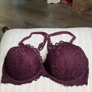 PINK Victoria's Secret Lace Bra - Deep Purple
